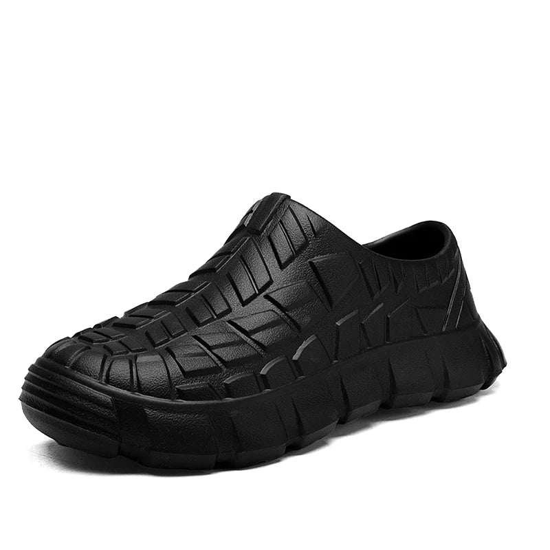 Hotel Chef Shoes Four Seasons New Waterproof Non-Slip Oil-Proof Kitchen Work Shoes Men's Fashion Casual EVA Outdoor Walking Shoe
