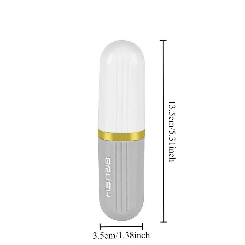 1pc Portable Multifunctional Double-sided Shoe Brush,Not Hurt The Soft Hair of Shoes. Household Travel Liquid Cleaning Brush.