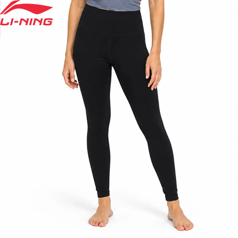 ខោហាត់ប្រាណ Li-Ning សម្រាប់នារីប្រវែងដល់កជើង សាច់ក្រណាត់តឹង 64% ប៉ូលីអាមីត 36% អេឡាស្តង់ LiNing AULV072