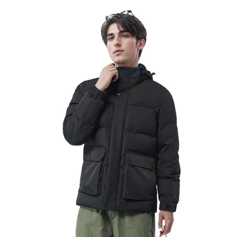 HUMTTO Waterproof Men's Winter Jacket Lightweight Windproof Outdoor Hiking Down Sports Hunting Jackets for Men Windbreaker Coats