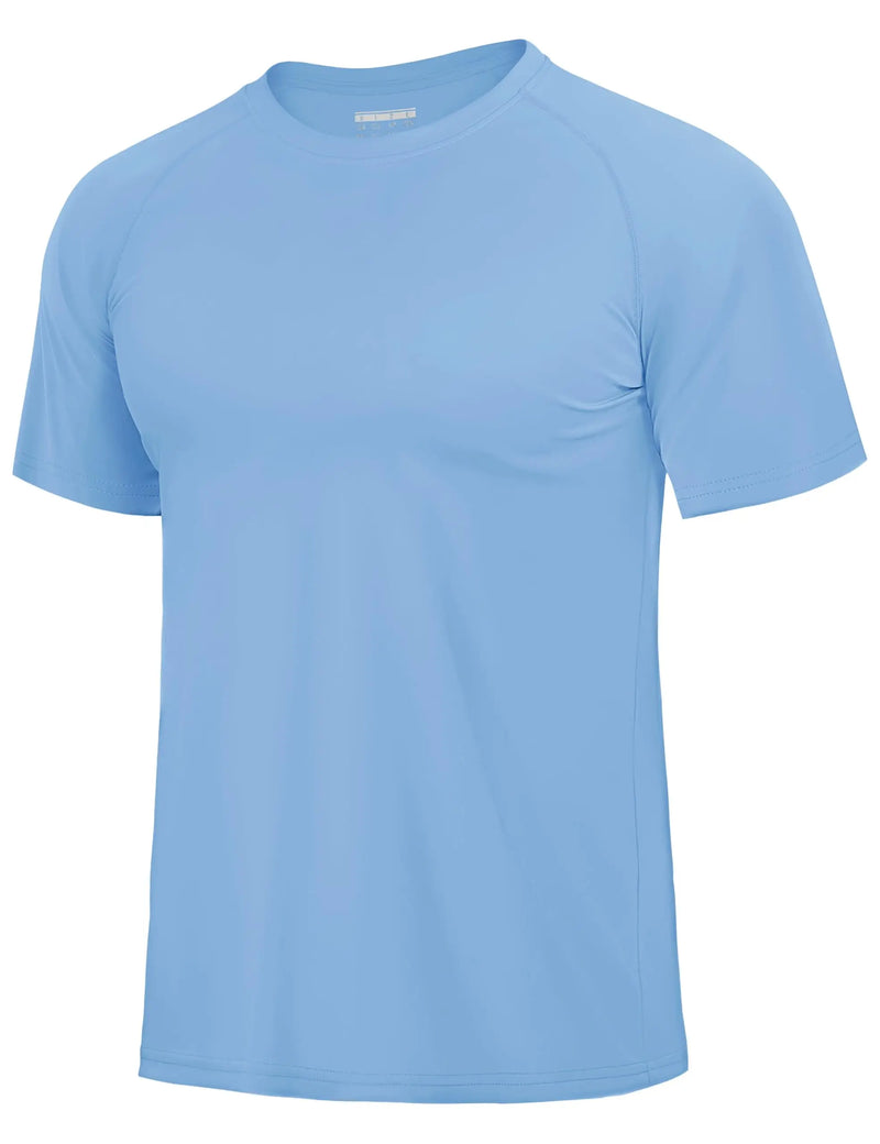 TACVASEN UPF 80+ Sun Protection T-shirts Men's Quick Dry Short Sleeve Athlectic T Shirts Hiking Running Swim T-shirts Tee Tops