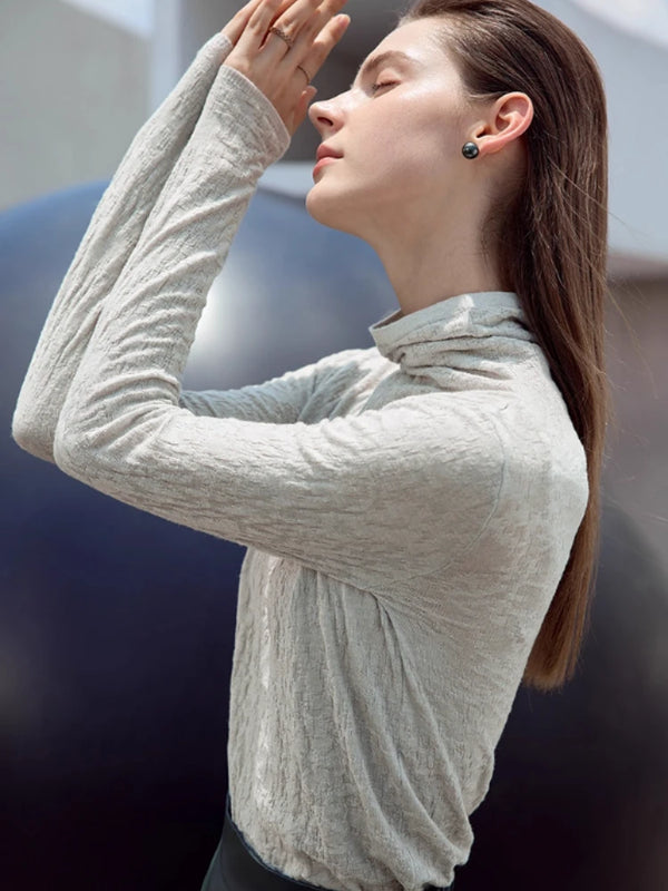 អាវយឺត AMII Turtleneck អាវយឺតដៃវែងសម្រាប់ស្ត្រីឆ្នាំ ២០២៦ រដូវរងាថ្មី Pullover ប៉ាក់ស្លីមកំពូលស្ត្រី ១២៥២៤១២៨