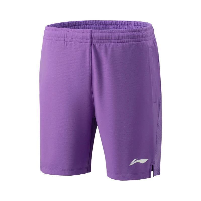 ខោខ្លីវាយសីបុរស Li-Ning AT DRY BASE 100% Polyester មានផាសុកភាព ខោលីនីងបុរស និងស្ត្រី សម្រាប់ប្រកួតអាជីព AAPV045