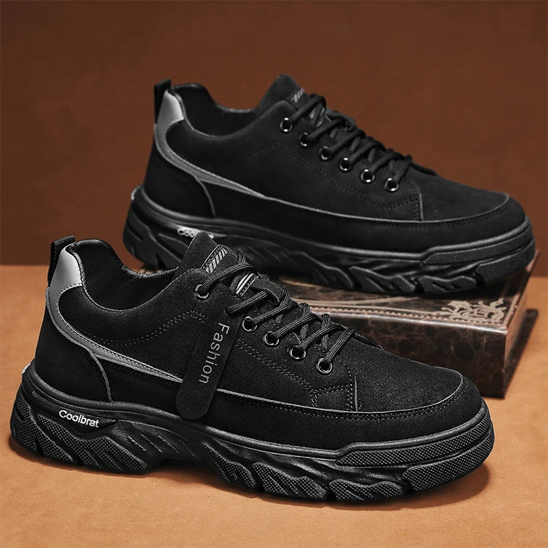 Men's Joker Work Shoes Four Seasons new Soft-sole Non-slip Comfortable casual Walking Shoes Outdoor youth Labor Protection Shoes