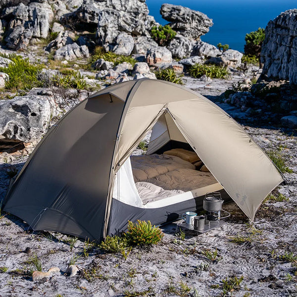Naturehike 2026 New Outdoor Two-Person Lightweight Hiking Tent Portable Waterproof Mosquito-Proof Breathable Family Camping Tent