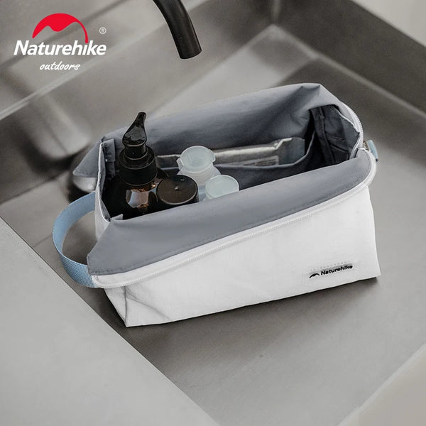 Naturehike Oxygen Travel Toiletry Bag Portable Outdoor Cosmetic Pack Storage Bags Waterproof Bath Swimming Splash-proof Handbag