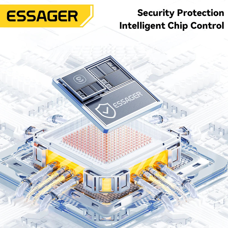 ខ្សែសាក Essager Car Spring USB C ទៅ Lighting Cable PD 29W សាកលឿនសម្រាប់ iPhone 14 13 12 11 Pro Max ឆ្នាំងសាក Spring USB Type C Cable