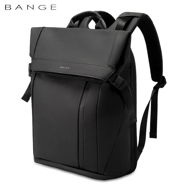 BANGE 15.6-inch laptop Men's business backpack waterproof multi compartment travel bag Black backpack suitable for men and women