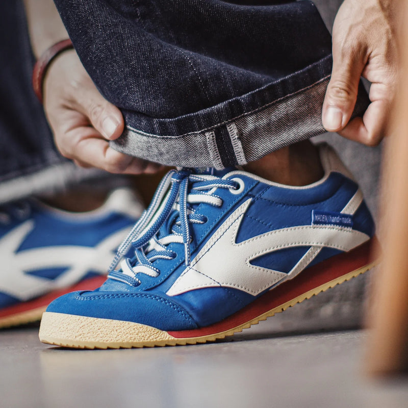 ស្បែកជើងកីឡា Maden បុរស Retro Arrows Discovery រត់ហាត់ប្រាណ ស្បែកជើងកវែងទាប បាតក្រាស់ ងាយស្រួលដកដង្ហើម ស្បែកជើងហ្វឹកហាត់អាល្លឺម៉ង់