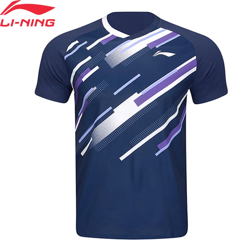 អាវយឺតវាយសី Li-Ning សម្រាប់បុរស និងស្ត្រី 100% Polyester ទន់ និងស្រួល ធន់នឹងការពាក់ AAYV033