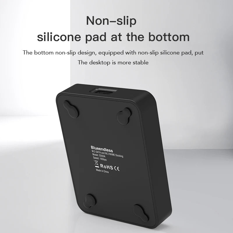 ថាសរឹង SSD ខាងក្រៅ Blueendless M.2 ssd Enclosure 10G អានតាមអ៊ីនធឺណិតល្បឿនសរសេរ SSD សម្រាប់ស្ថានីយ៍ចត SSD M.2
