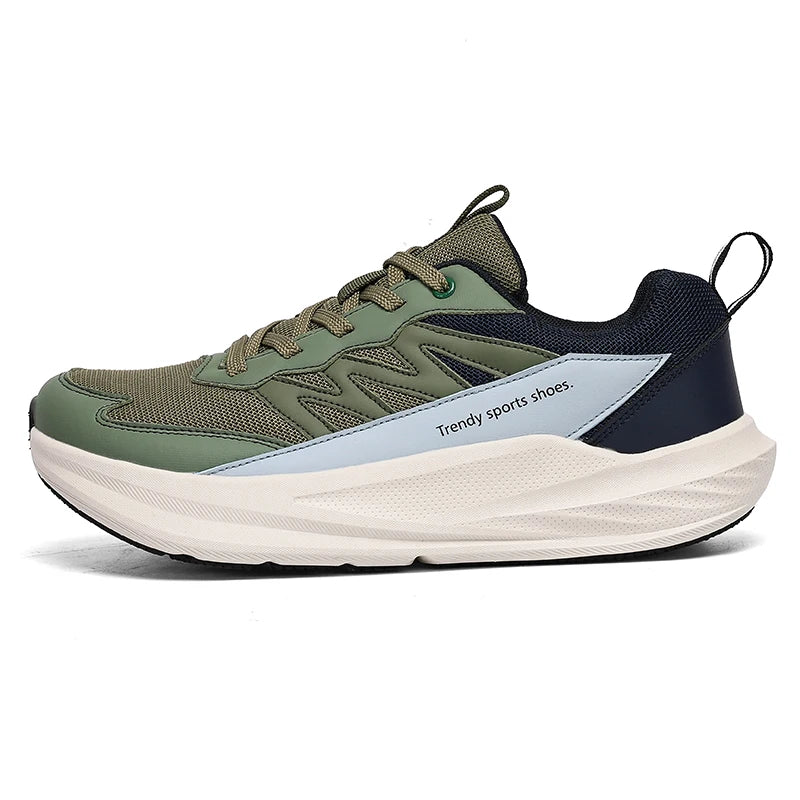 Men Sports Shoes Marathon Sports Breathable Light Wide Last Women Comfort Fashion Flat Bottomed Non Slip Casual Fitness Shoes