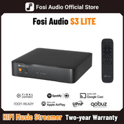 Fosi Audio S3 Lite ឧបករណ៍ចាក់តន្ត្រី Hifi ឥតខ្សែ ប៊្លូធូស ឌីជីថល ដឹកជញ្ជូន បណ្តាញ ឧបករណ៍ចាក់អូឌីយ៉ូ គាំទ្រ AirPlay Qobuz Connect
