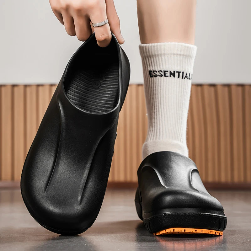High Quality Men's Non Slip EVA Kitchen Chef Shoes For Men Cook Waterproof Oil-Proof Resistant Sandals