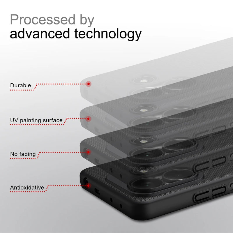 Nillkin For Xiaomi Redmi Note 14 5G Case Frosted Shield TPU Matte Shockproof PC Hard Back Cover For Redmi Note 14 5G Cases