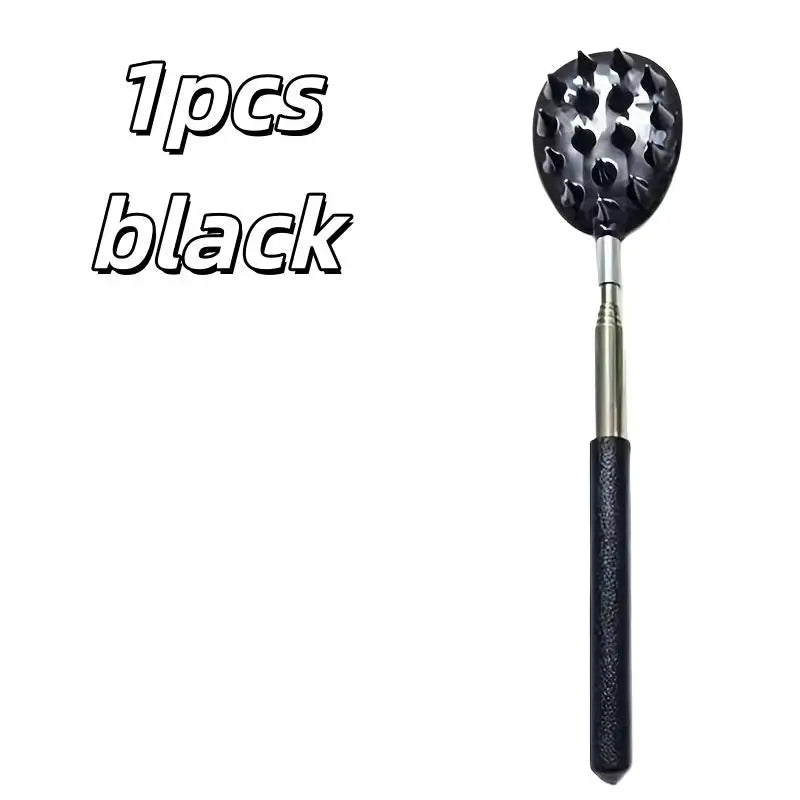 1pcs Extendable Cactus Back Scratcher – Heavy Duty PVC, 2 Spike Sizes, One-Handed Adjustable for Home & Travel