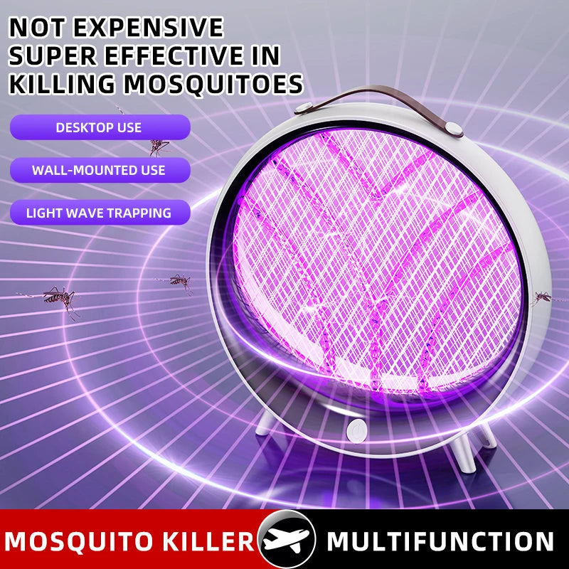Home & Outdoor 2-in-1 Multifunctional Mosquito Killer: Rechargeable Lamp with Physical Mosquito Repellent