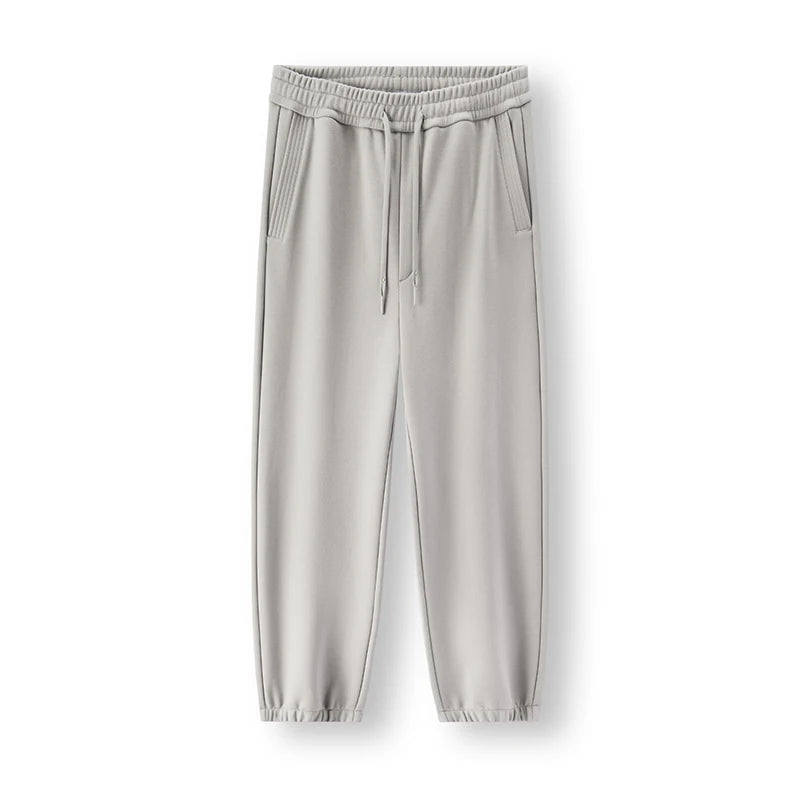 Semir Men Casual Pants Fleece Lined Loose Fit Tapered Leg Commuter Style Versatile 2026 New Winter Daily Wear Everyday Wardrobe