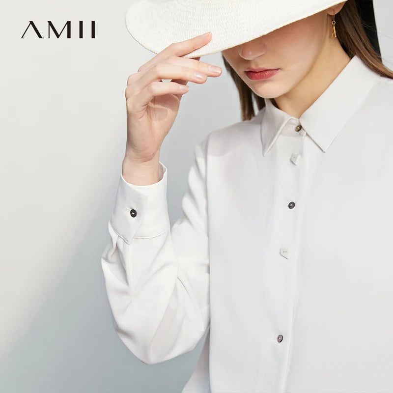 អាវ Amii សម្រាប់នារី រដូវស្លឹកឈើជ្រុះ ឆ្នាំ២០២៦ អាវកអាវថ្មី ប៊ូតុងរាងធរណីមាត្រ អាវក្រៅការិយាល័យ រលុង ស្អាត ទាន់សម័យ សម្រាប់នារី 12621102