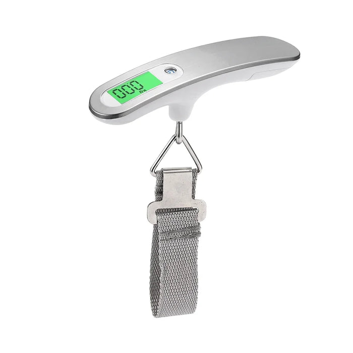 Portable Digital Hanging Scale T-shaped LCD Luggage Suitcase Baggage Weight Balance Travel Electronic Scale with Belt 50kg/110lb