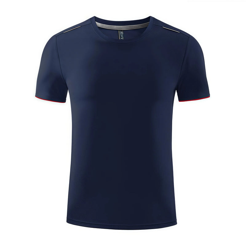 Summer Sports Safe Eye-Catching in Night Running 5XL 6XL Ice Silk Quick-Drying Round-Neck T-Shirt Cool Breathable Non-Sticky