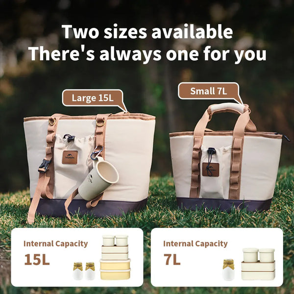 កាបូប Naturehike សម្រាប់បោះតង់ក្រៅផ្ទះ ឡើងភ្នំ ឧទ្យាន ញ៉ាំអាហារក្រៅផ្ទះ ងាយស្រួលដាក់ក្នុងទូរទឹកកក សមត្ថភាពធំ ងាយស្រួលដាក់អាហារ ងាយស្រួលយកតាមខ្លួន ការពារទឹក