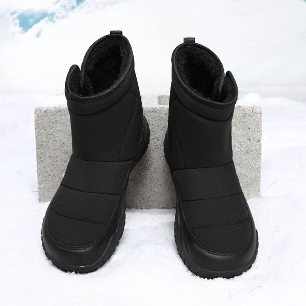 Plus Big Size 50 51 52 53 Winter Wide Toe Box Snow Boots Insulated Boots Warm Fleece Lined Anti-Slip Outdoor Cold Weather Boots