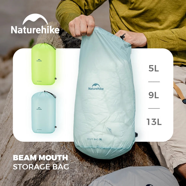 Naturehike 2026 Large New Outdoor Ultralight Roll Top PU2000+ Waterproof Storage Bag Picnic Camping Drinking Water Storage Bag