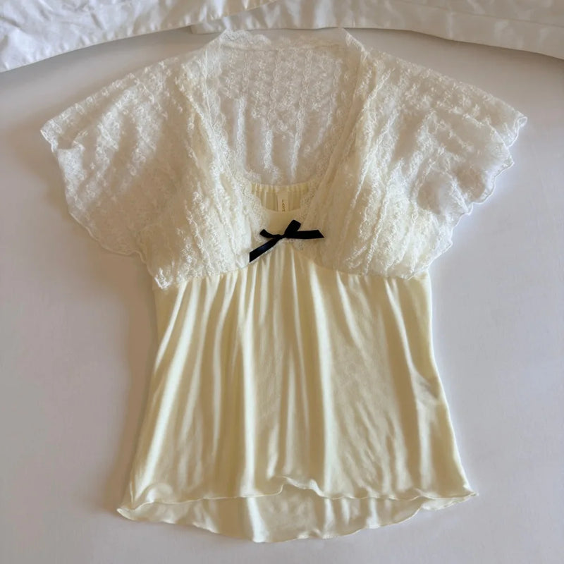 Thin Summer New Pajama Set Woman Nightwear Elegant Short Sleeve Two-Piece Homewear Chest Pads Sleepwear Women's Home Clothes
