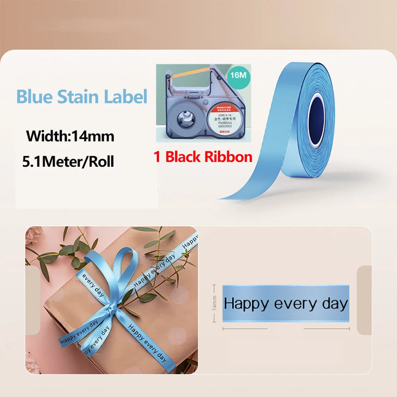 NIIMBOT N1/B18 Satin Ribbon Label and Special Carbon Ribbon for Birthday Gift Wedding Blessing scene