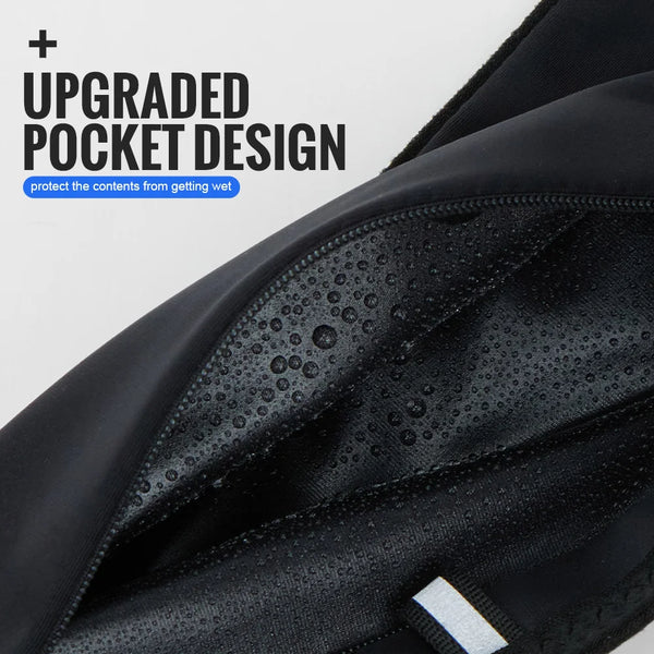 WRELS Waist Bag Ultra-Thin Waist Pack Waterproof Fanny Pack Close-Fitting Elastic Sports Bag Outdoor Invisible Running Waist Bag