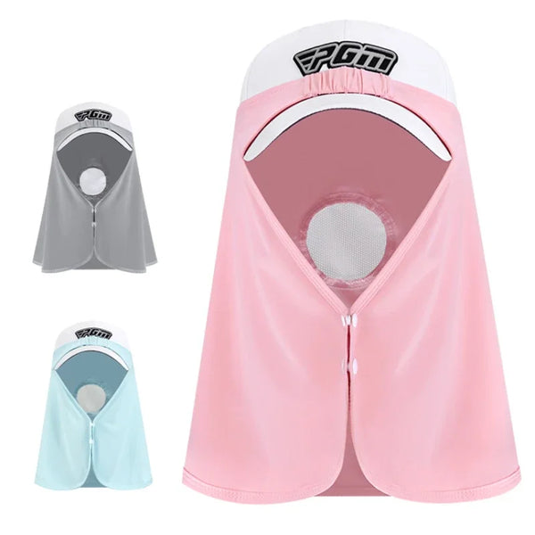PGM Men Women Summer Sun Protection Golf Caps No Hat Viscose Fiber Scarf Sun Protection Headscarf Viscose Fiber Mask WB001