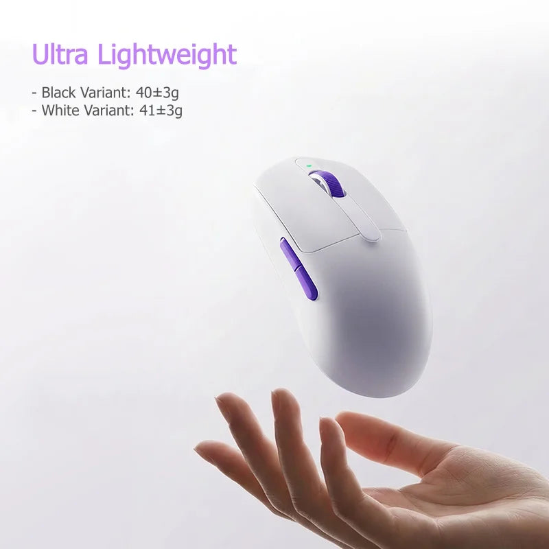 Akko Dash MAX/Ultra Mouse PixArt PAW3950 / PAW3395 Sensor 42000DPI 40g±3g Ultralight Ergonomic 8K Wireless E-sports Gaming Mouse