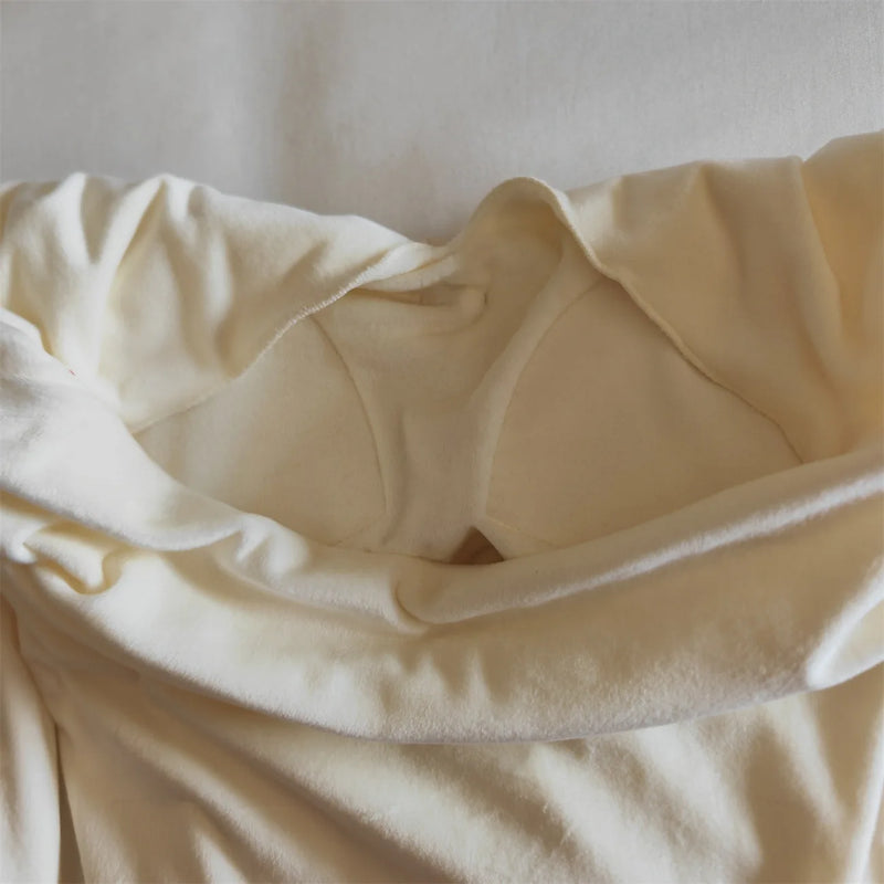 Warm Winter Nightwear Sexy V Neck Chest Pad Top Pant Suit Island Velvet Pajama Set Woman Korean Sleepwear For Sleeping Home