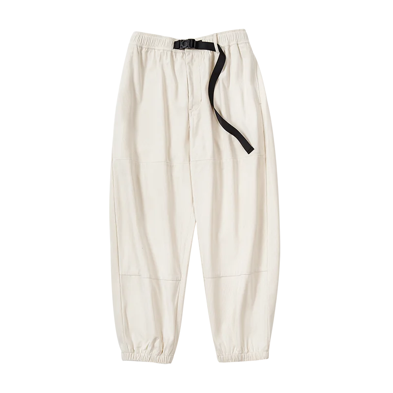 Maden Men's Casual Drawstring Corduroy Pants Loose Elastic Waist Wide Leg Relaxed Fit Trousers Outdoor Cityboy Jogger Sweatpants