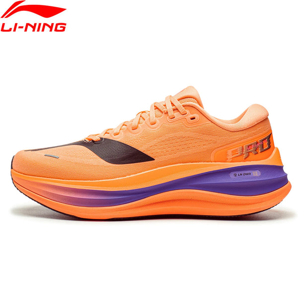 ស្បែកជើងរត់បុរស Li-Ning YUEYING 6 PRO Optimized Cushion ជាមួយប្រអប់ម្រាមជើងធំទូលាយ SUPER BOOM ស្បែកជើងប៉ាតាស្រាលឆ្លុះបញ្ចាំង LiNing ARHW015