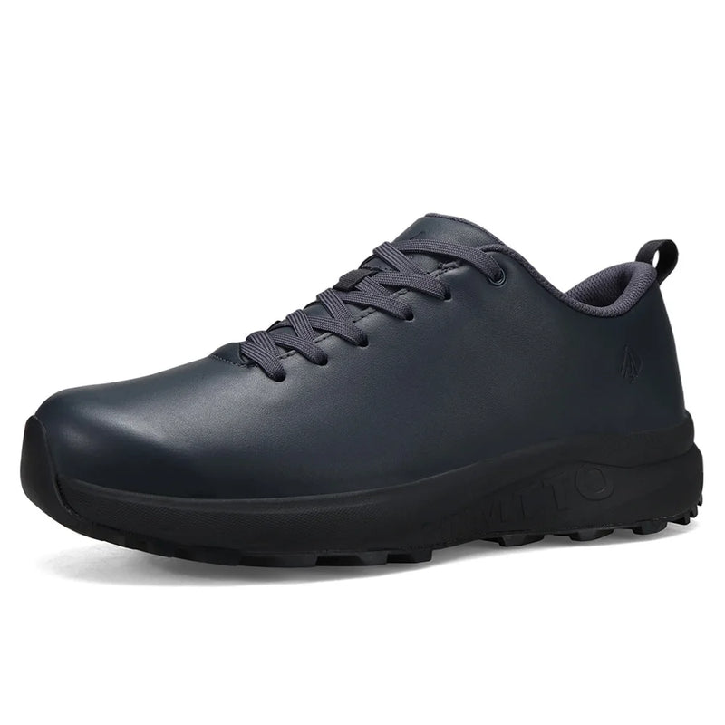 HUMTTO Leather Hiking Shoes Camping Trekking Sneakers for Men Water-resistant Climbing Shoes Outdoor Safety Walking Mens Shoes