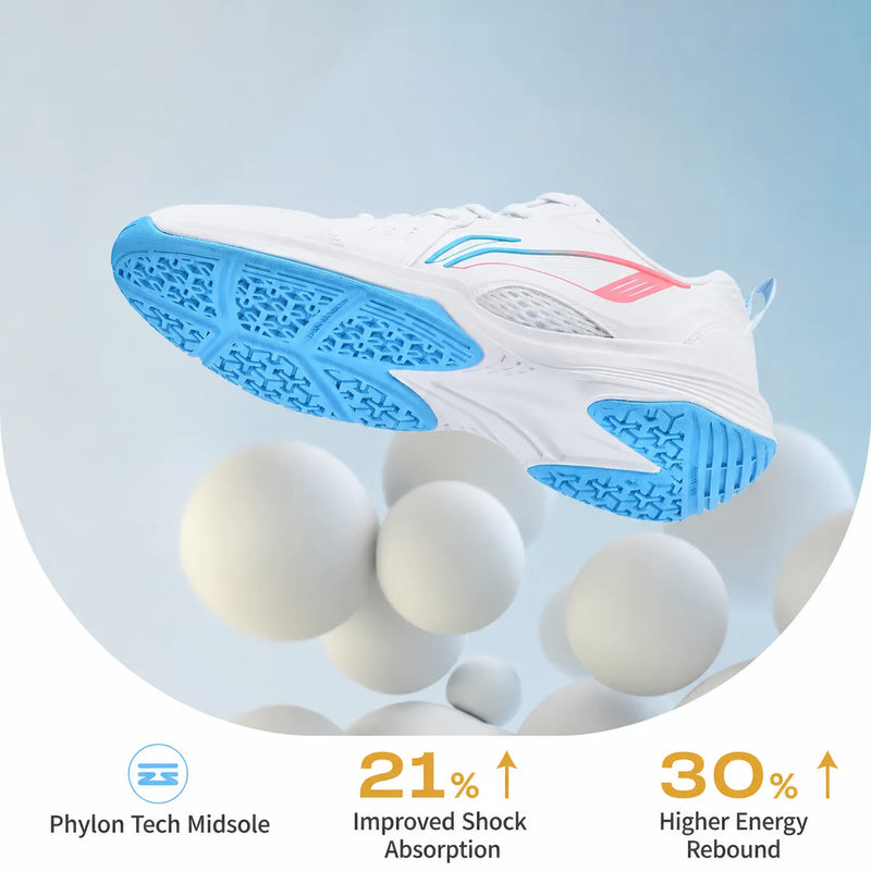 ស្បែកជើងវាយសី Li-Ning Unisex ALMIGHTY V 2.0 ទន់ ធន់នឹងការរអិល ងាយស្រួលពាក់ AYTU001