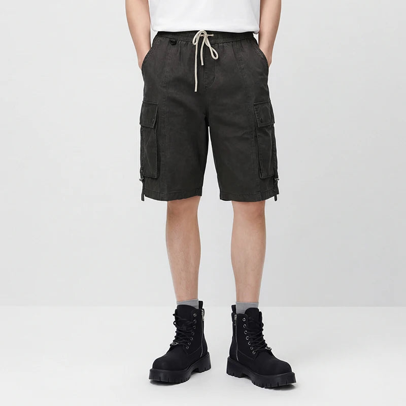 Semir Mens Shorts 2026 Retro Outdoor Workwear Extra Loose Knee Length Casual Trendy Streetwear Soft