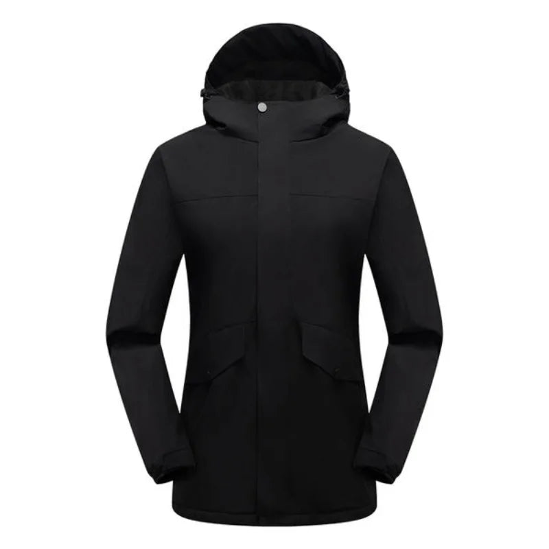 YKK zipper one-piece fleece thickened outdoor suit team-building activity mountaineering jacket windproof and warm custom logo