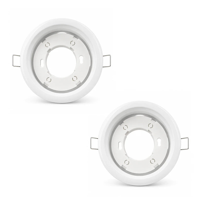 ចង្កៀងពិដាន JOYINLED 1/2/6PCS GX53 LED Downlight ស៊ុមសម្រាប់ដាក់ចង្កៀងពិដានរាងមូល ទំហំ 105mm សម្រាប់ដាក់ចង្កៀង ពណ៌ខ្មៅ