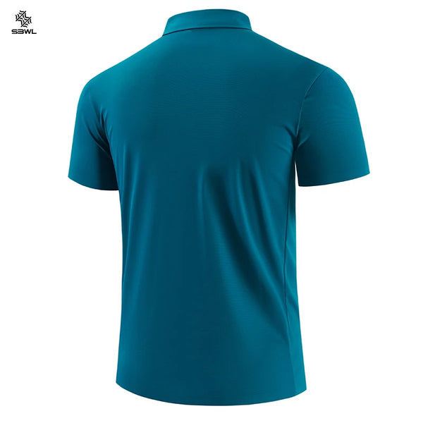 SBWL Outdoor Sports Running Exercise Golf High Quality Seamless POLO Short Sleeve T-Shirt Office Leisure Short Sleeve Base Shirt