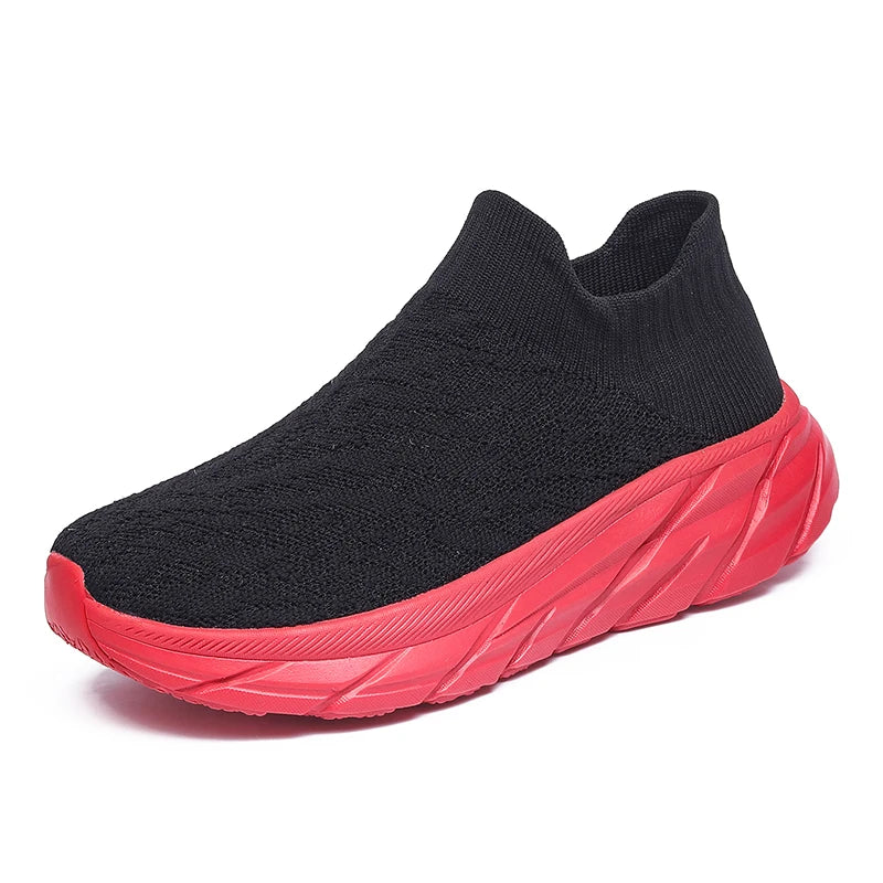 Couple Walking Shoes Low Cut Breathe Mesh Sports Leisure Shoes Fashion EVA Soft Sole Lightweight Sneakers for Men Women