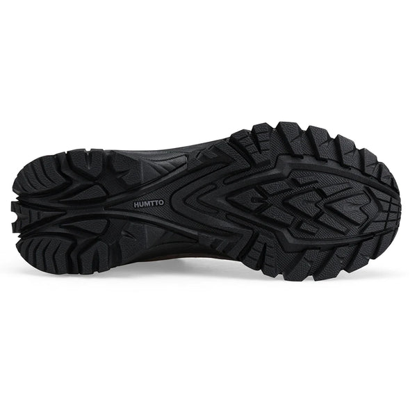 HUMTTO Genuine Leather Womens Hiking Shoes Winter Outdoor Breathable Trekking Shoes Women Non-slip Cushioning Sneakers for Woman