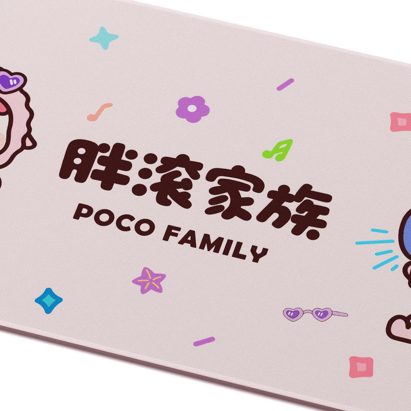 Akko Cute Animal Theme Keyboard Mouse Pad 900X400mm Large Anti-Slip Rubber Gaming MousePad Thick Seam Edge for Office and Gaming