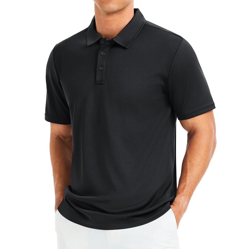 TACVASEN Men's Quick Dry Lightweight Polo Shirts Short Sleeve Golf Collared Moisture Wicking Athletic Performance Casual Polos