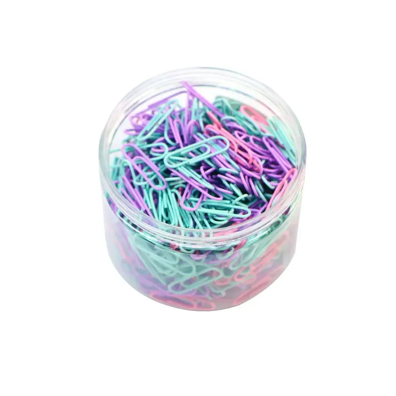 160 Pcs Colorful Paper Clips Large Stainless Steel Bookmark Office Supplies Paper Clip Organizer Stationery for File Management