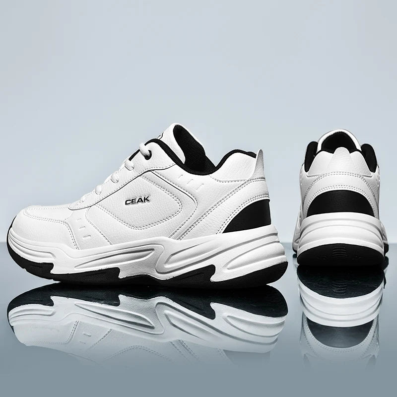 Men's Plus-Size Light Casual Sneakers Four Season New Breathable Soft-Sole Non-Slip Outdoor Fashion Student Running Sports Shoes