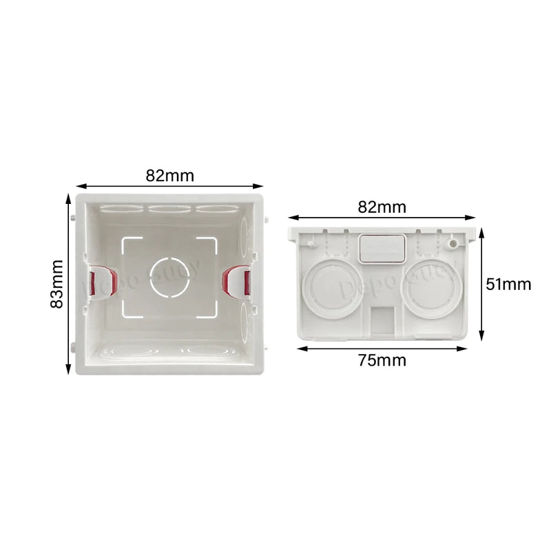 Model 86 Adjustable International Bottom Box, Wall Switch Socket Internal Mounting Box, Electrical Socket and Accessories