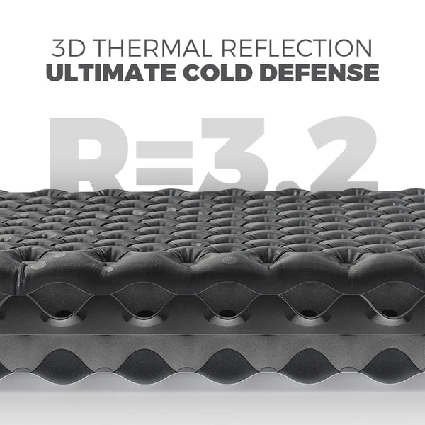 Naturehike 2026 Latest TuYe R3.2 20D Nylon Ultra-Lightweight Two-Person Warm Inflatable Mattress for Outdoor Hiking and Camping